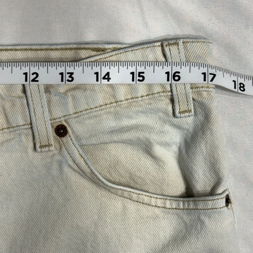 Levi's 550 Relaxed Fit Tapered Leg Mens 35x30 Beige Orange Tab Made in‎ USA 80s